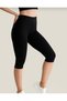 Women's Capri Leggings High Waist Gathering Sports Leggings Flexible Lycra Daily Fitness Yoga Running