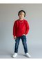 Boy's Crew Neck Sweatshirt with Stitching Detail - 4