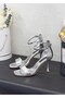 Y-26285 Single Strap Ankle Strap 9cm Heel Shoes for Women - 2