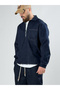 Zipper Detailed Denim Jacket Coc2879 - 2