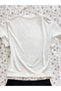 Women's Baby Deer Printed Basic Daily Use Crop T-Shirt - 2