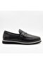 Laceless Belted Model Genuine Leather Men's Loafer Shoes 5770