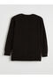 Anthracite Crew Neck Diamond Patterned Women's Knitwear Cardigan - 5