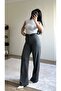 High Waist Belted Palazzo Trousers - 2