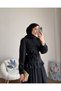 Women's Lace Detailed Paris Skirt Suit - Black - 4