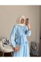 Women's Lace Detailed Paris Skirt Suit - Blue - 5