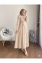 Women's Lace Detailed Paris Skirt Suit - Beige