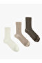 Set of 3 Textured Socks - 2