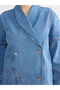 Selections I Double Breasted Roba Collar Women's Jean Jacket from Freezen Store - 3