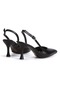 Women's Pointed Toe Open Back Thin Heeled Stylish Stiletto - 4
