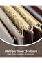 Expandable PU Leather Briefcase Vintage Brown, Hard Case, Multi-Compartment Business Attache - 7