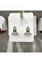 Xuping Stainless Steel Zircon Baguette Stone Hoop Earrings - 2