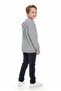 Limi̇ Men's Children's Soft Texture Summer Hooded Jacket Pants Muslin Shirt 3-Piece Set - 3