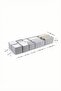 6-Piece Gray Drawer Cabinet Children's Room Organizer Folding Multi-Purpose Organizer Set - 8