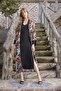 Floral and Leaf Patterned Lace and Low-Cut Dressing Gown Set - Ssssss3728-6218