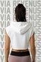Go Surf Printed Zero Sleeve Hooded Sports Women's Crop - 2