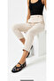 Mesh Embroidered and Embroidery-Detail Round Toe Luxury Women's Ballet Flats - 8