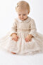 Embroidered Girl's Dress Cream - 5