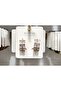 Xuping Stainless Steel Zircon Baguette Stone Bronze Hoop Earrings