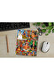 Frida Kahlo - Rectangular Mouse Pad with Mixed Pattern Bracelet Design - 2