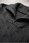 Women's Zippered Knitwear Tunic Sweater - 3