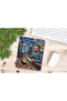 Working Painter Van Gogh Patterned Rectangular Mouse Pad with Wrist Support - 3