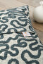 2-Piece Petrol Blue Bohemian Throw Pillow Covers - 3