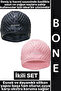 # Bone Soft Elastic Silicone Pool Sea Swimming Ear Waterproof Cap Large Size Hair Cap Double Set