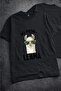 No Probllama Printed T-Shirt, Oversized Unisex T-Shirt for Kids / Adults