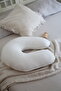 Ponponlu Breastfeeding Pillow 100% Cotton Muslin - White - 2