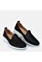 Large Size Women's Genuine Leather Orthopedic Shoes 41-42-43-44-Black - 5