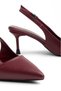 Verona Burgundy Women's Heeled Shoes Stiletto - 5