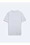 Slogan Printed Basic White T-Shirt - 2