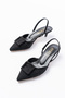 Women's Daily Short Heel Pointed Toe Buckle High Heels - 4