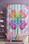 Bathroom Curtain, Pastel Clover Patterned Shower Curtain, Bathtub Curtain 175X200Cm - 3