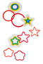 3-Piece Geometric Shape and Puzzle Set (3 Pieces) Montessori Set 14cm - 3
