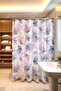 Bathroom Curtain, Purple Butterflies Patterned Shower Curtain, Bathtub Curtain 175X200Cm - 3