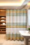 Bathroom Curtain, Linen-Inspired Stripes Patterned Shower Curtain, Bathtub Curtain 175X200Cm - 3