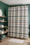 Bathroom Curtain, Tribal Lines Patterned Shower Curtain, Bathtub Curtain 175X200Cm - 3
