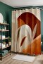 Bathroom Curtain, Bohemian Feather Patterned Shower Curtain, Bathtub Curtain 175X200Cm