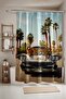 Bathroom Curtain, Leopard Pattern Shower Curtain on Car, Bathtub Curtain 175X200Cm - 2