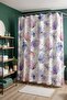 Bathroom Curtain, Purple Butterflies Patterned Shower Curtain, Bathtub Curtain 175X200Cm