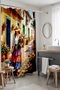 Bathroom Curtain, Flower Girl Patterned Shower Curtain, Bathtub Curtain 175X200Cm - 3
