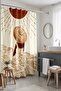 Bathroom Curtain, Bohemian Bronze Summer Patterned Shower Curtain, Bathtub Curtain 175X200Cm - 2