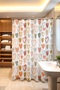 Bathroom Curtain, Modern Vintage Hearts Patterned Shower Curtain, Bathtub Curtain 175X200Cm - 3