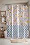 Bathroom Curtain, Daisy and Holly Patterned Shower Curtain, Bathtub Curtain 175X200Cm
