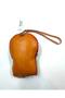 Handmade Leather Keychain with Cartoon Character Style Cat Figure / Mini Zipper Wallet - 2