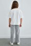 Striped Crew Neck Girls' 2-Piece Set - 3