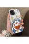 iPhone 15 Compatible Luxury and Stylish Cartoon Pattern High-Quality Phone Case