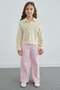 Striped Bow Detailed Girls' Crop Shirt - 2